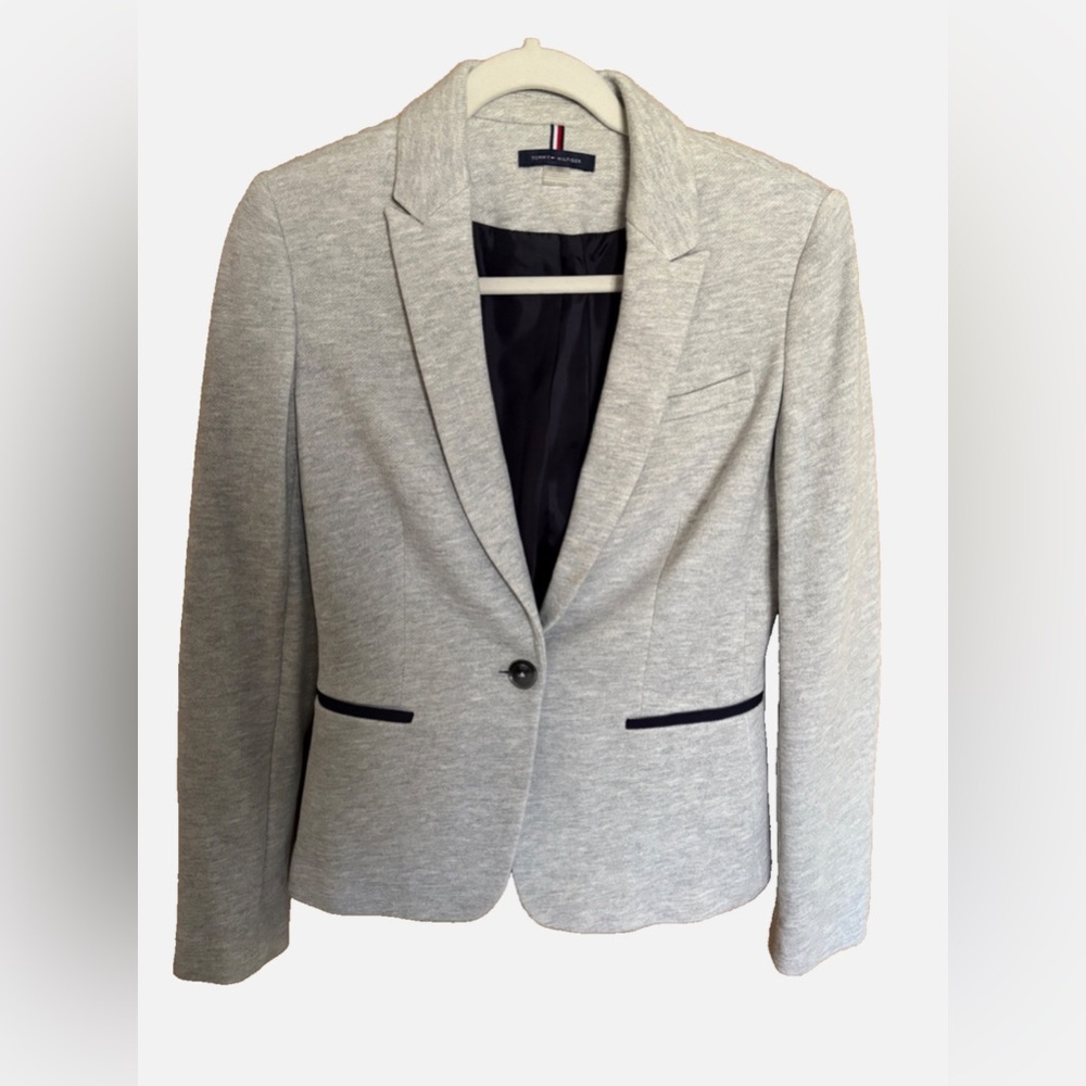 Women's Tommy Hilfiger Cotton Blend Lined Blazer - Size 2